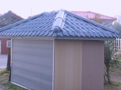 臨時配電房小屋纖維聚酯瓦工程案例